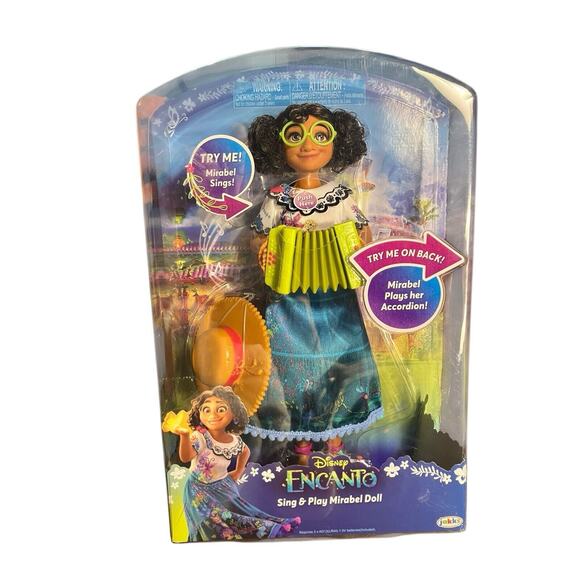 New Disney Encanto Mirabel Doll Sing & Play, Sings Music and Plays The Accordion - Picture 1 of 7